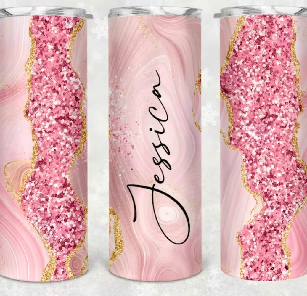 Tumbler Becher / Gold Pink